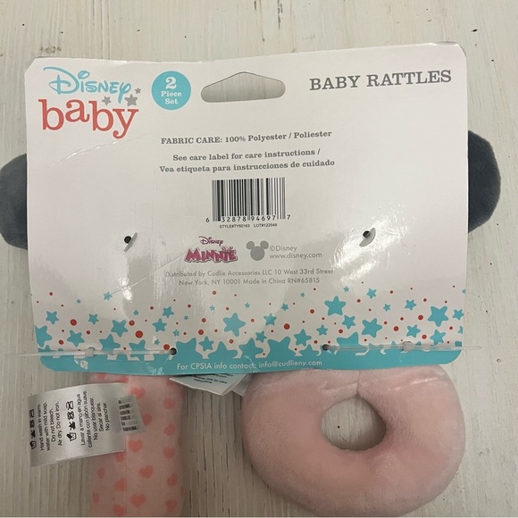 Disney Minnie Mouse Plush Lovi Rattle Set - Picture 2 of 4